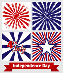 Set backgrounds for the US Independence Day