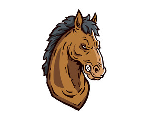 Sticker - Leadership Animal Head Logo - Horse Character