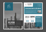 Fototapeta  - Modern brochure template flyer design vector template