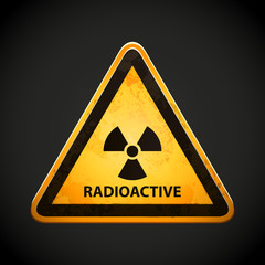 Poster - radioactive sign