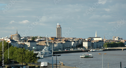 Vue Panoramique De La Ville De Nantes Avec La Loire En Premier Plan Buy This Stock Photo And Explore Similar Images At Adobe Stock Adobe Stock