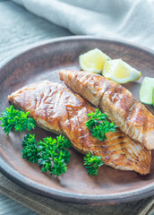 Sticker - Roasted salmon steak with fresh parsley