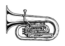 Illustration Of  Tuba