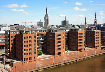 Wall Mural - HafenCity district in Hamburg in Germany