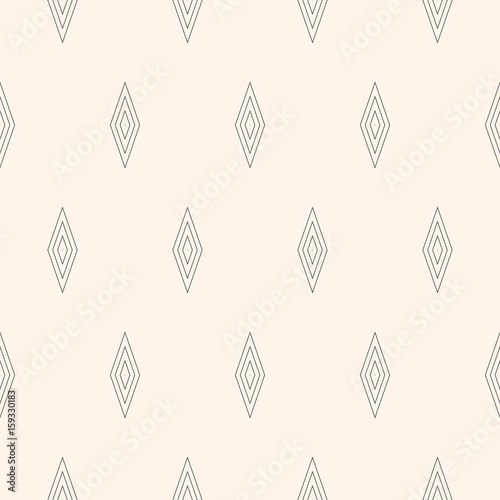 Vector Minimalist Seamless Pattern Subtle Monochrome Geometric Texture With Simple Figures Rhombuses Thin Lines Repeat Tiles Abstract Minimalistic Background Design For Print Decor Digital Buy This Stock Vector And Explore Similar