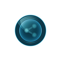 Poster - web button sharing on white background. vector design.