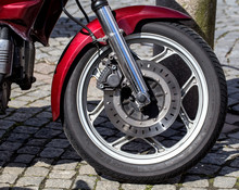 Front Wheel Of Motorcycle