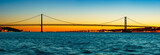 Fototapeta Miasto - Most 25 kwietnia w lizbonie panorama