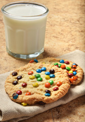 Canvas Print - Cookies and milk