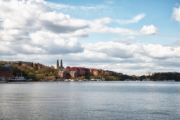 Canvas Print - Sodermalm district and Hogalid Church