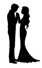 Wedding silhouette