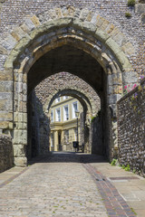  Barbican Gate at Lewes Castle in the UK.