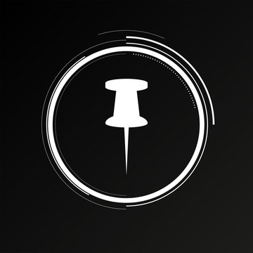 Future Button - Pinnwand Nadel