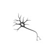 Nerve Cell Icon Flat Graphic Design - Illustration