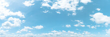 Clear Blue Panorama Sky Background,clouds With Background