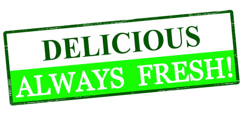 Sticker - Delicious always fresh