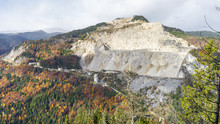 View Of Lespezi  Stone Quarry, Romania