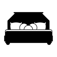 Poster - Bed room symbol icon vector illustration graphic design