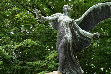 Statue of Nike at Lier, Belgium.