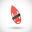 Torpedo buoy vector flat icon