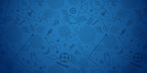 Wall Mural - Soccer championship abstract background vector illustration
