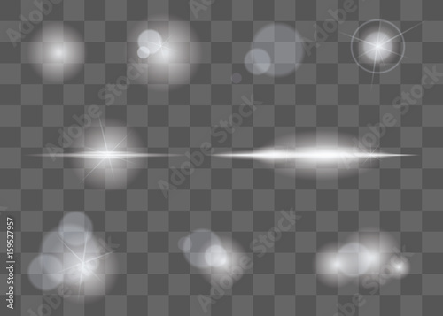 Cuadros en Lienzo Lights glare effect, flare and explosion flash effect