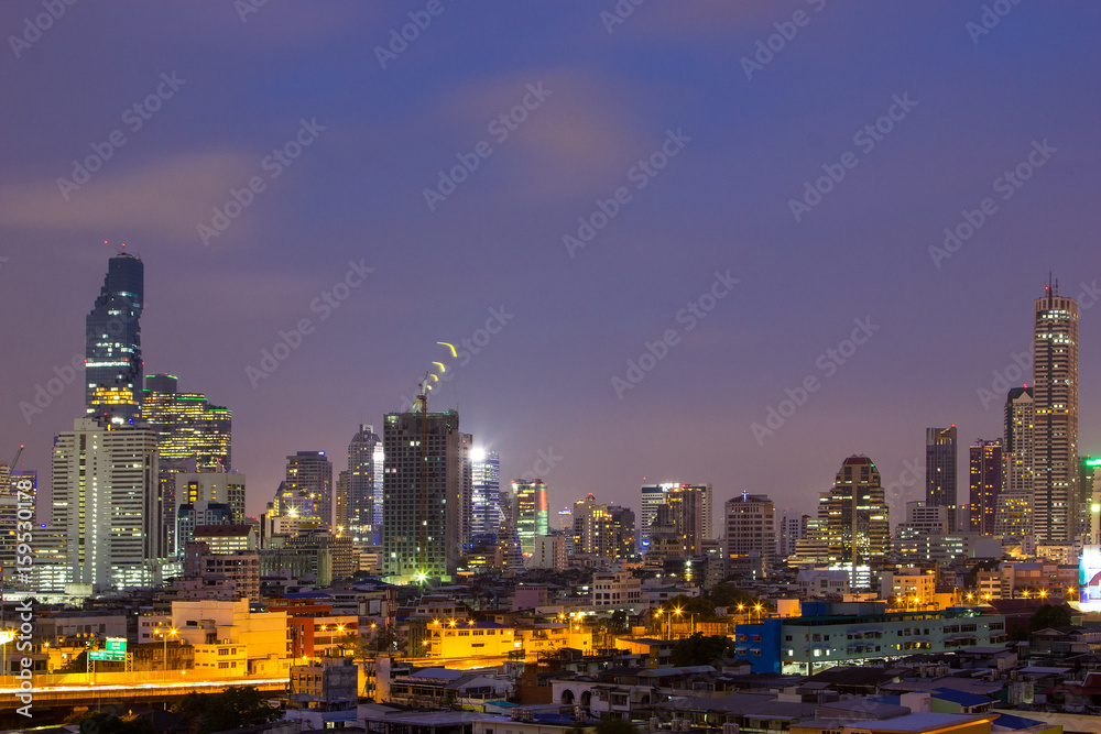 Bangkok skyline Thailand - obrazy, fototapety, plakaty 
