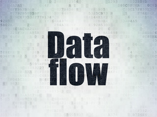 Data concept: Data Flow on Digital Data Paper background