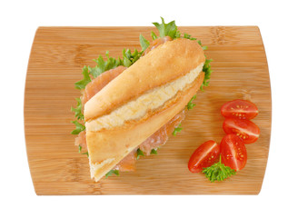 Poster - sandwich with smoked salmon