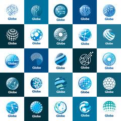 Sticker - vector logo globe