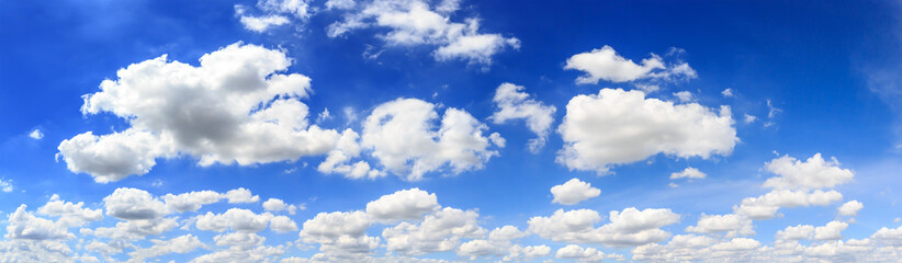 Wall Mural - Panorama sky and clouds background.