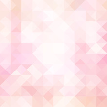 Pale Pink Geometric Triangle Background