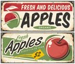 © lukeruk - Apples retro signs
