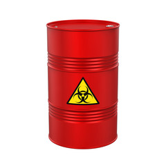 Wall Mural - Biohazard Barrel Isolated