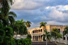Santo Domingo, Dominican Republic, Plaza Espana, Alcazar De Colon In The Sunset, Colonial Zone, UNESCO World Heritage Site