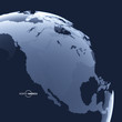 North America. Earth globe. Global business marketing concept. Dotted style. Design for education, science, web presentations.