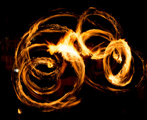 Abstract background of flame on fire show