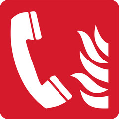 ISO 7010 F006 Fire emergency telephone