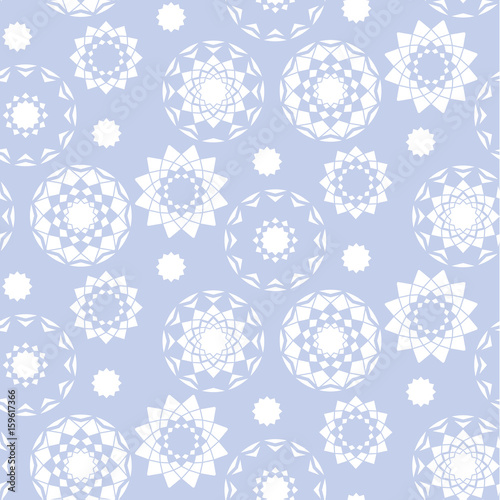Snowflake silhouette seamle...