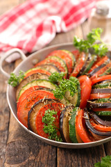 Wall Mural - tomato,zucchini and aubergine