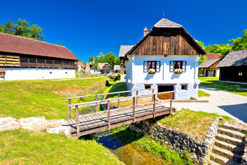 Wall Mural - Kumrovec picturesque village in Zagorje region of Croatia