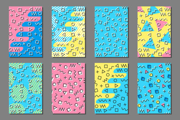 Poster - Geometric memphis prints