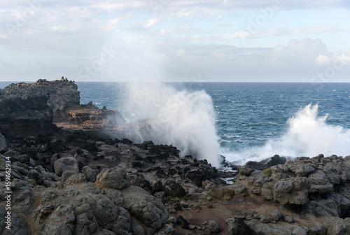 Fotografia, Obraz Nakalele Blowhole on north coast of Maui erupts