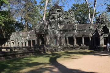 temple in Angkor wat premises in cambodia