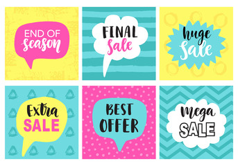 Mobile Sale banners template set