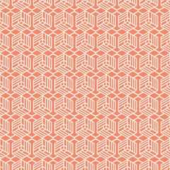 Poster - minimal geometric vintage seamless pattern design