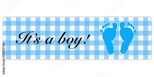 Baby Boy Banner Baby Shower Banner With Foot Prints Vector Buy Baby Boy Banner Baby Shower Banner With Foot Prints Vector Buy