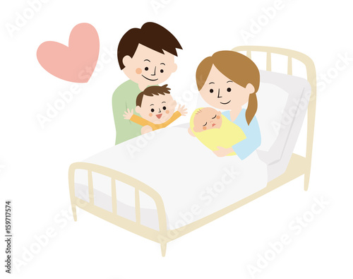 Fotografija  出産　イラスト