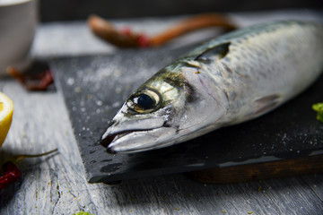 Wall Mural - raw fresh mackerel