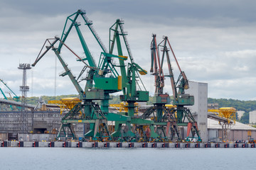 Wall Mural - Gdynia. Marine cargo port.